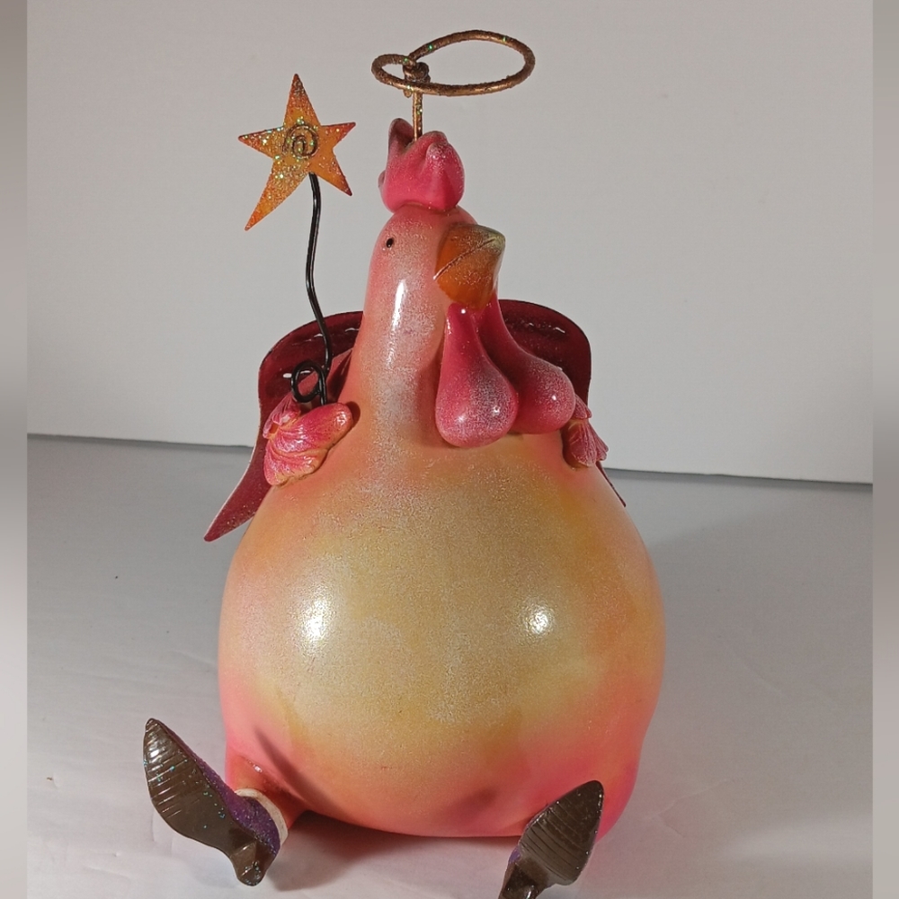 Bank Vintage Chicken Angel Piggy Bank with Wings and a Halo